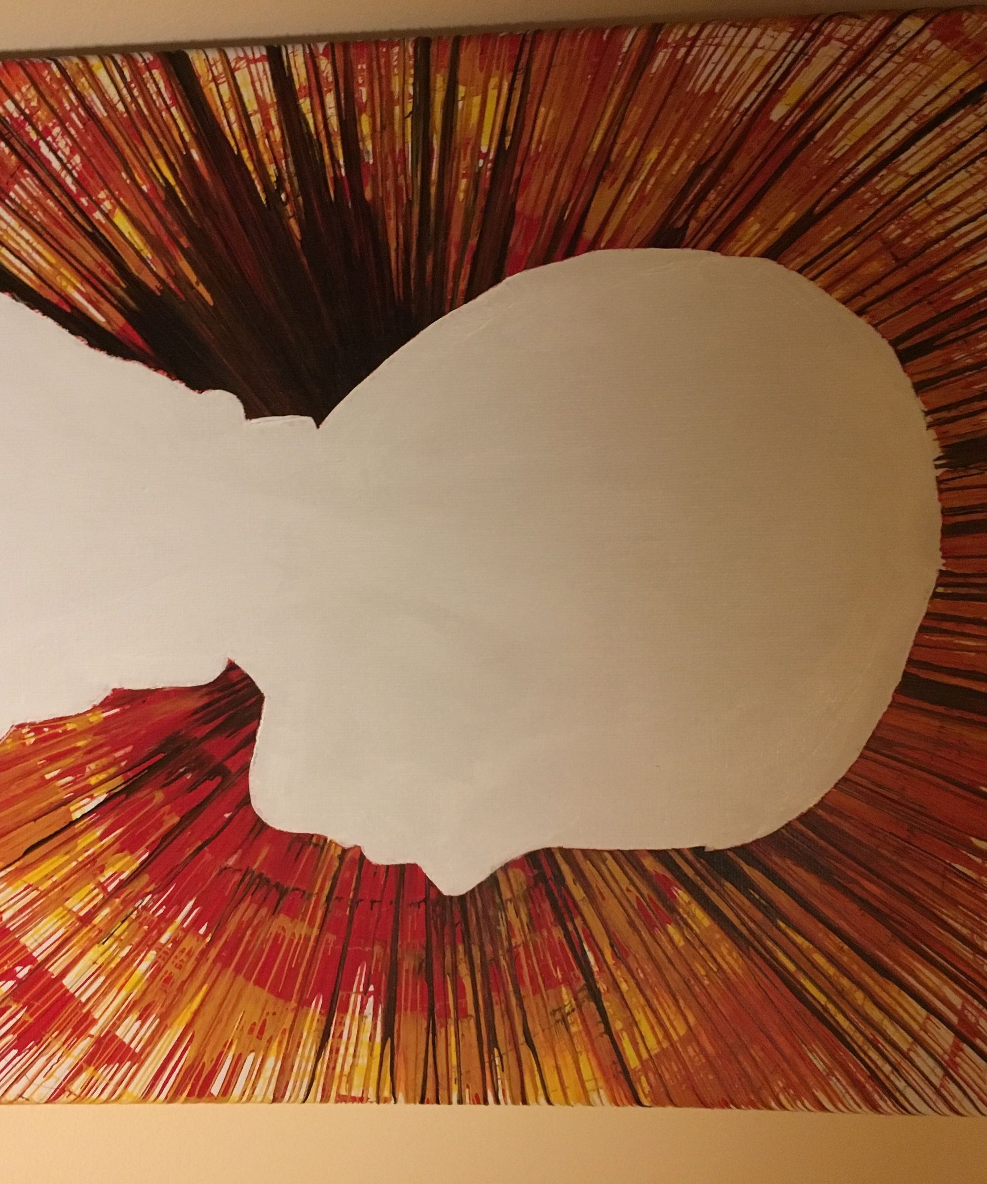 Spin Art Silhouette