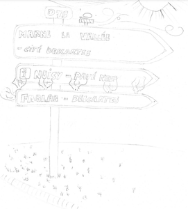 Première Vu Du Panneau, Support Pour Illustrer Nos Idées.