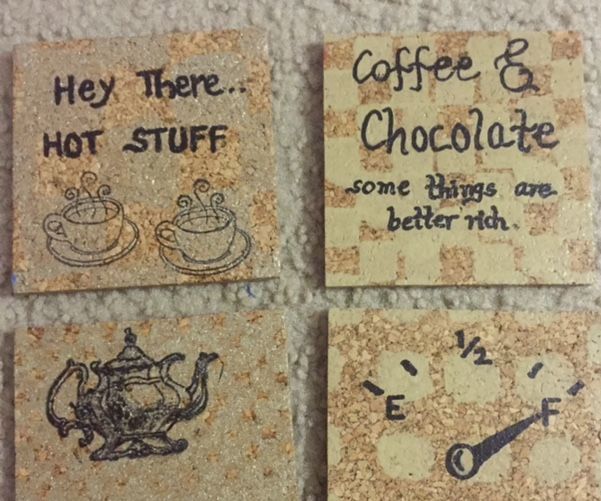 Cardboard Cork Coasters