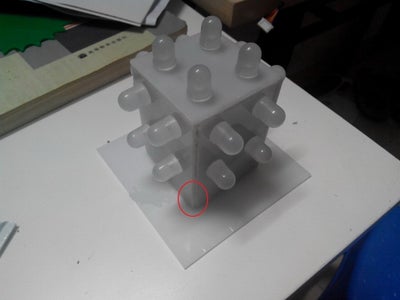 Install the LED Cube Onto the Acrylic Base Board