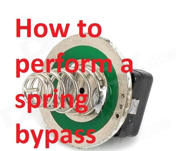 Spring Bypass on Flashlight