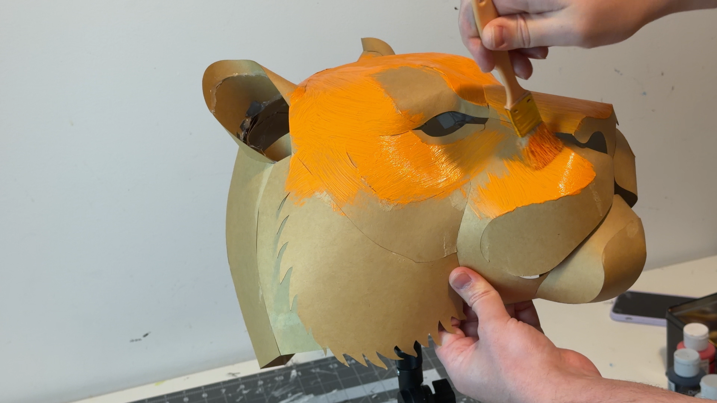 Painting – Orange Base Layer