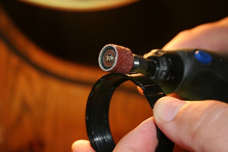 Trim the Lens Cap on the Goggles