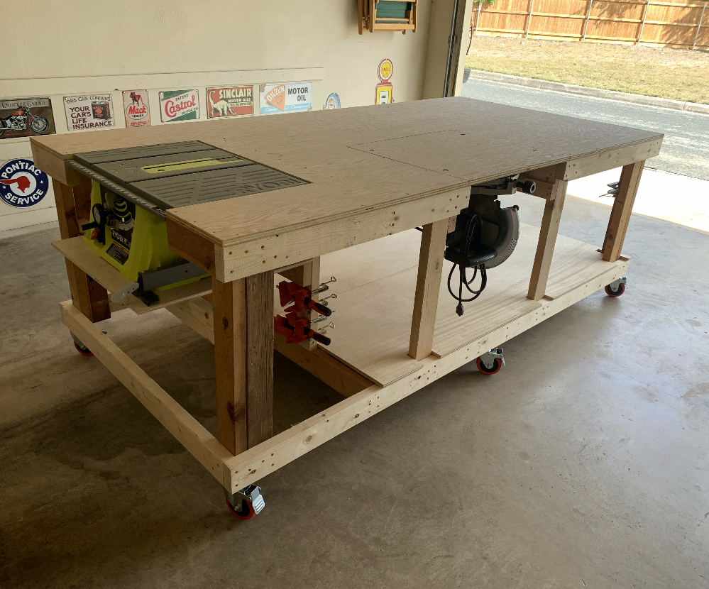 Mobile Workbench - With Cut List