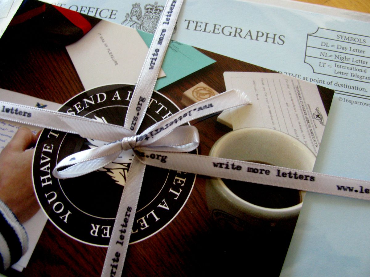 Custom Printed Ribbon Using a Typewriter