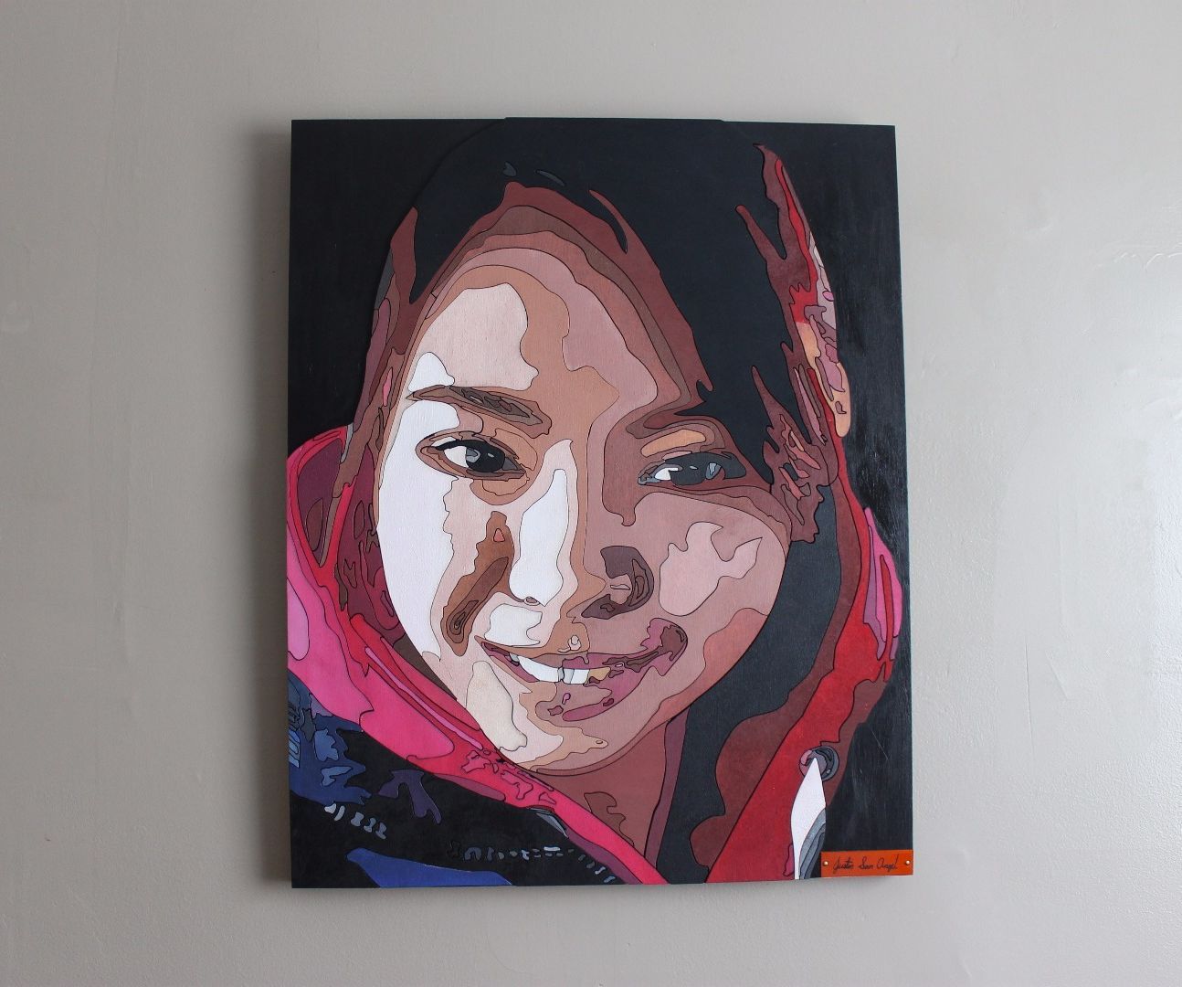 Laser Cut Wood Portrait