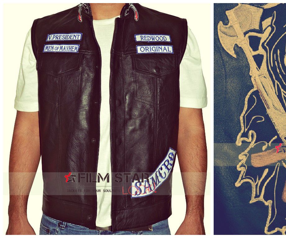 Sons of Anarchy Biker Leather Vest