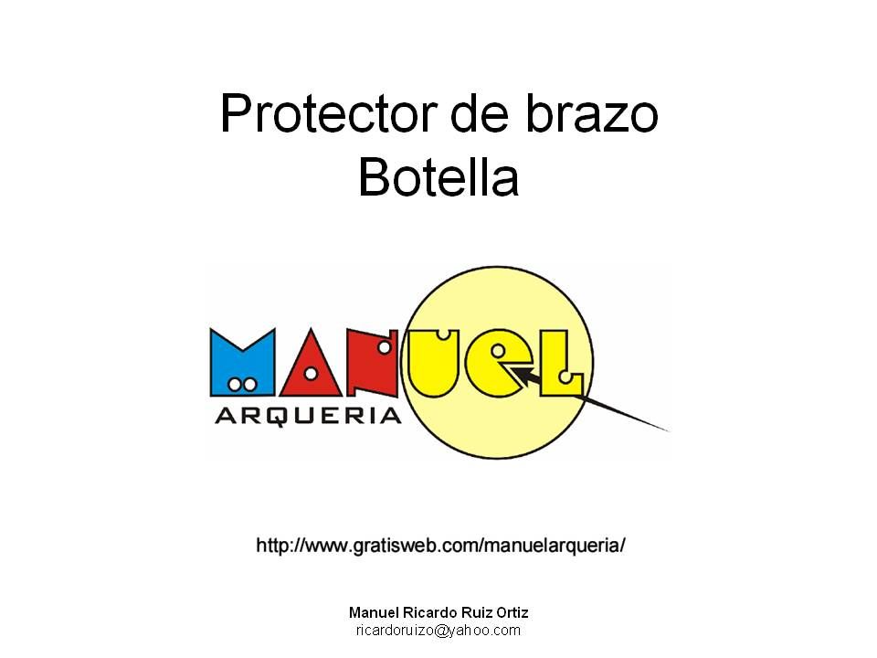 Archery. Protector De Brazo Con Botella De PET