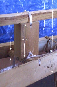 Cut Spacers to Shim Up the Keelson