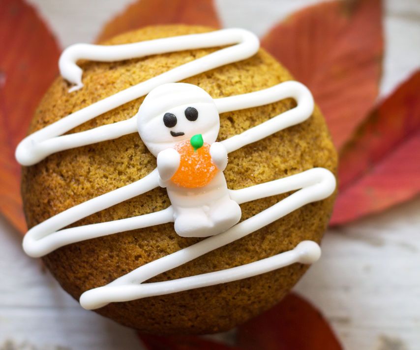 Mummy Pumpkin Muffins