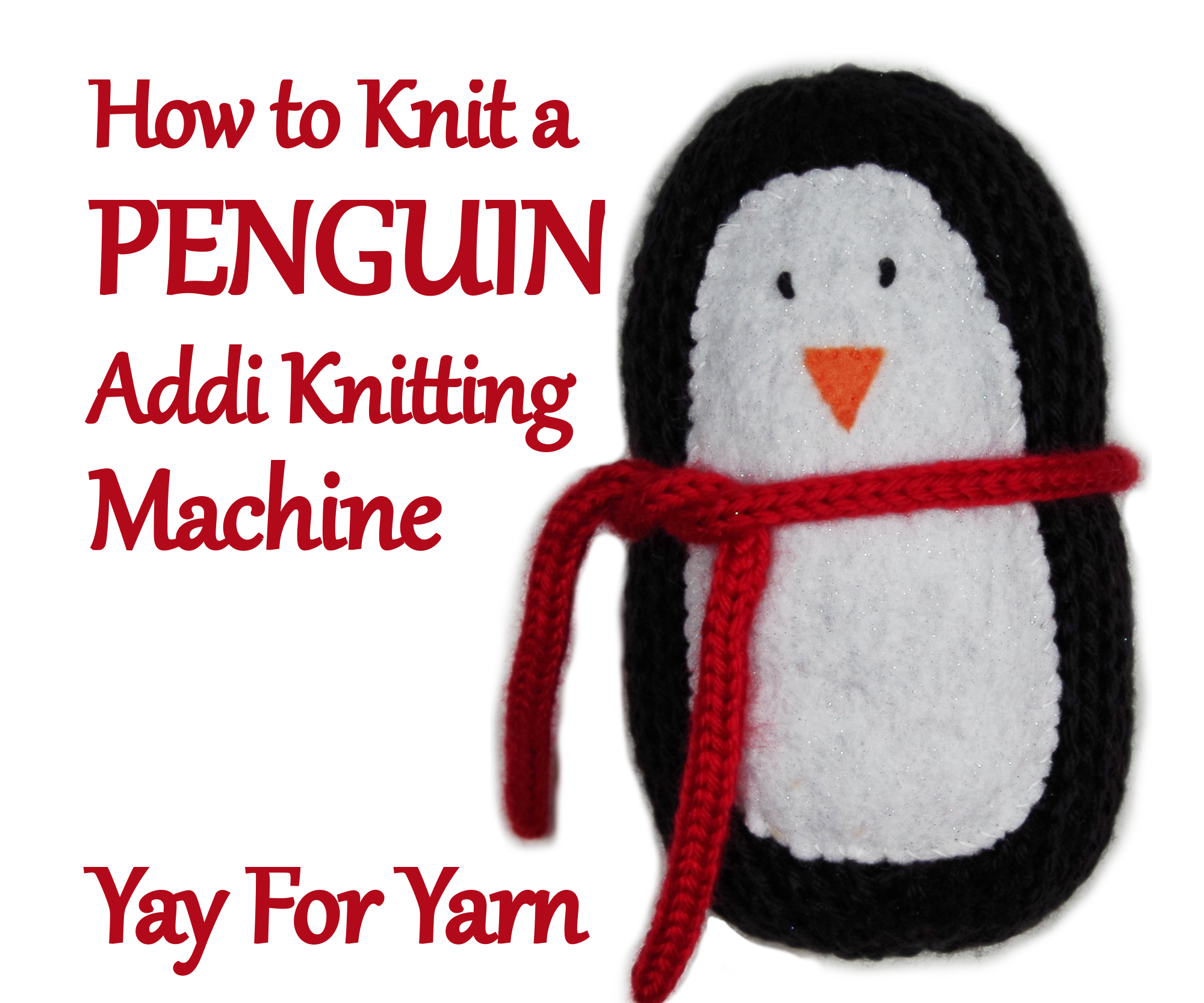How to Knit a Penguin on Your Addi Knitting Machine