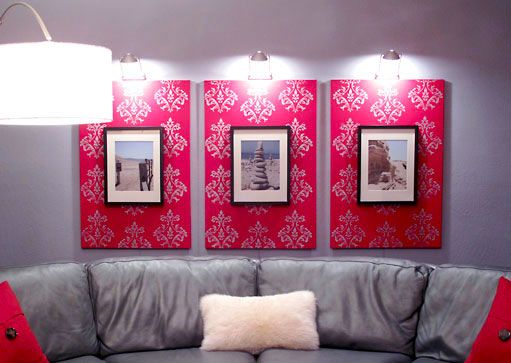 Stenciled Canvas and Frames Using StencilPro