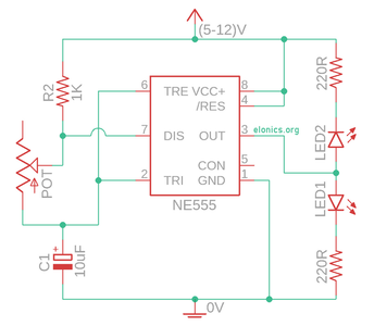LED Flashing Project Using 555 Timer IC: a Step-by-Step Guide : 4 Steps ...