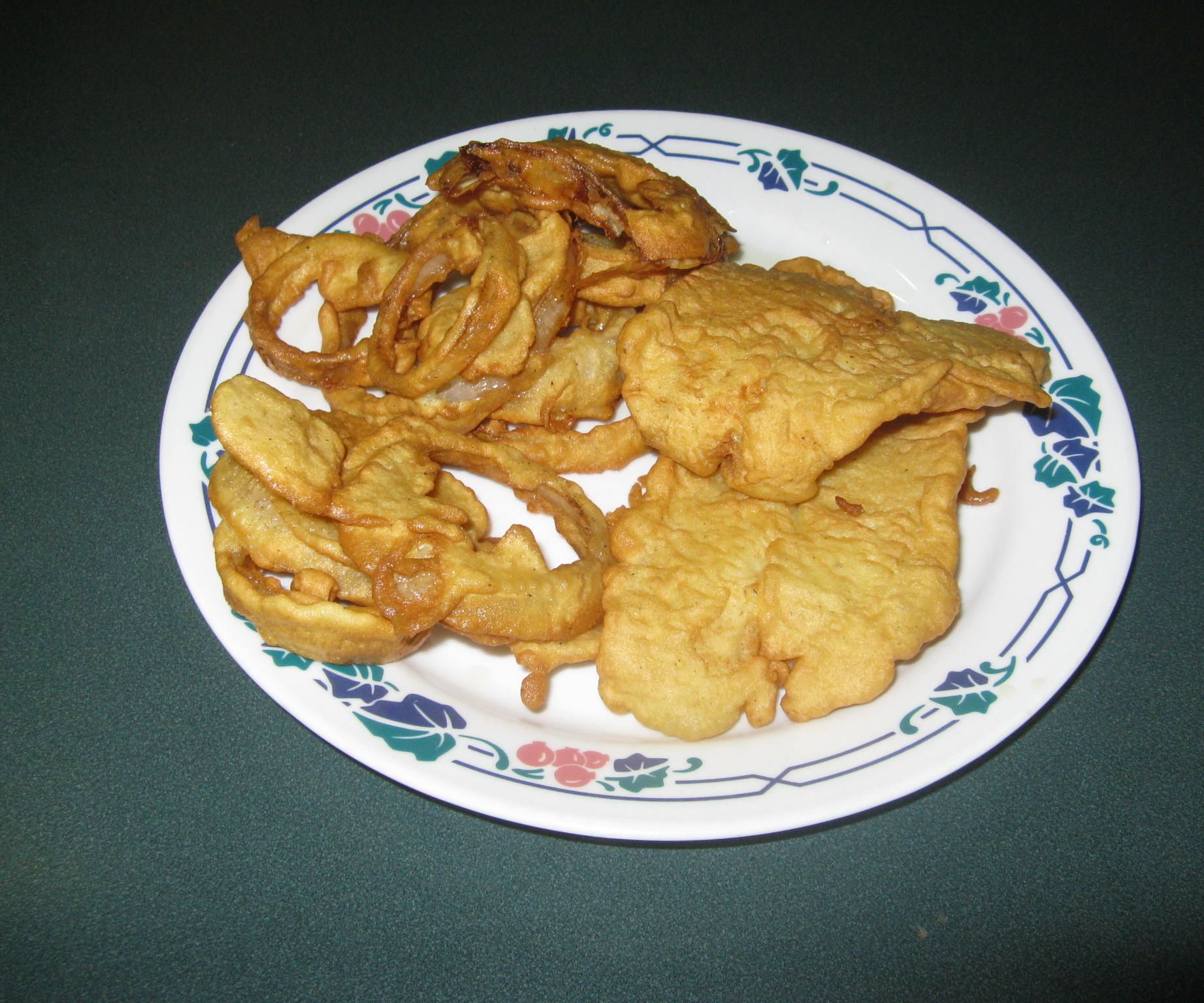 Battered Fish & Onion Rings