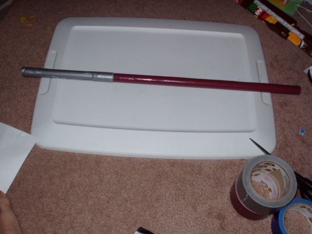 easy duct tape lightsaber