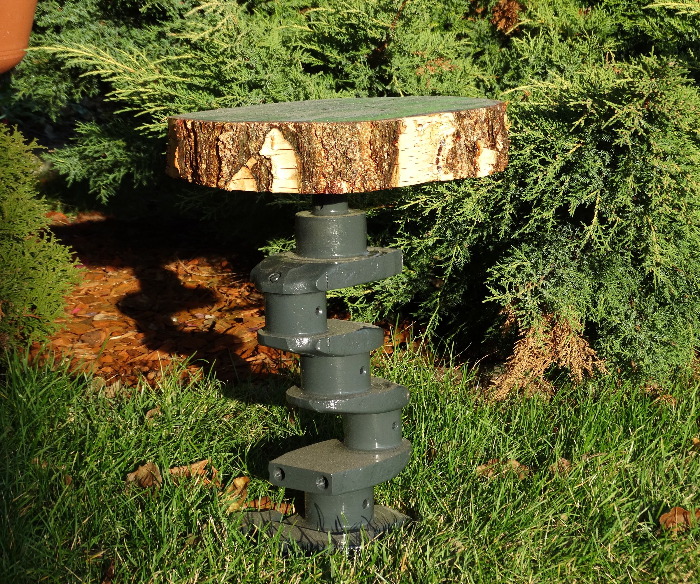 Handmade Stand for Flowers- Crankshaft