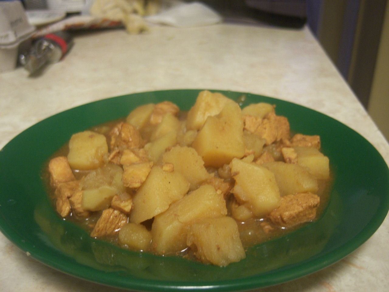 curried potato chicken