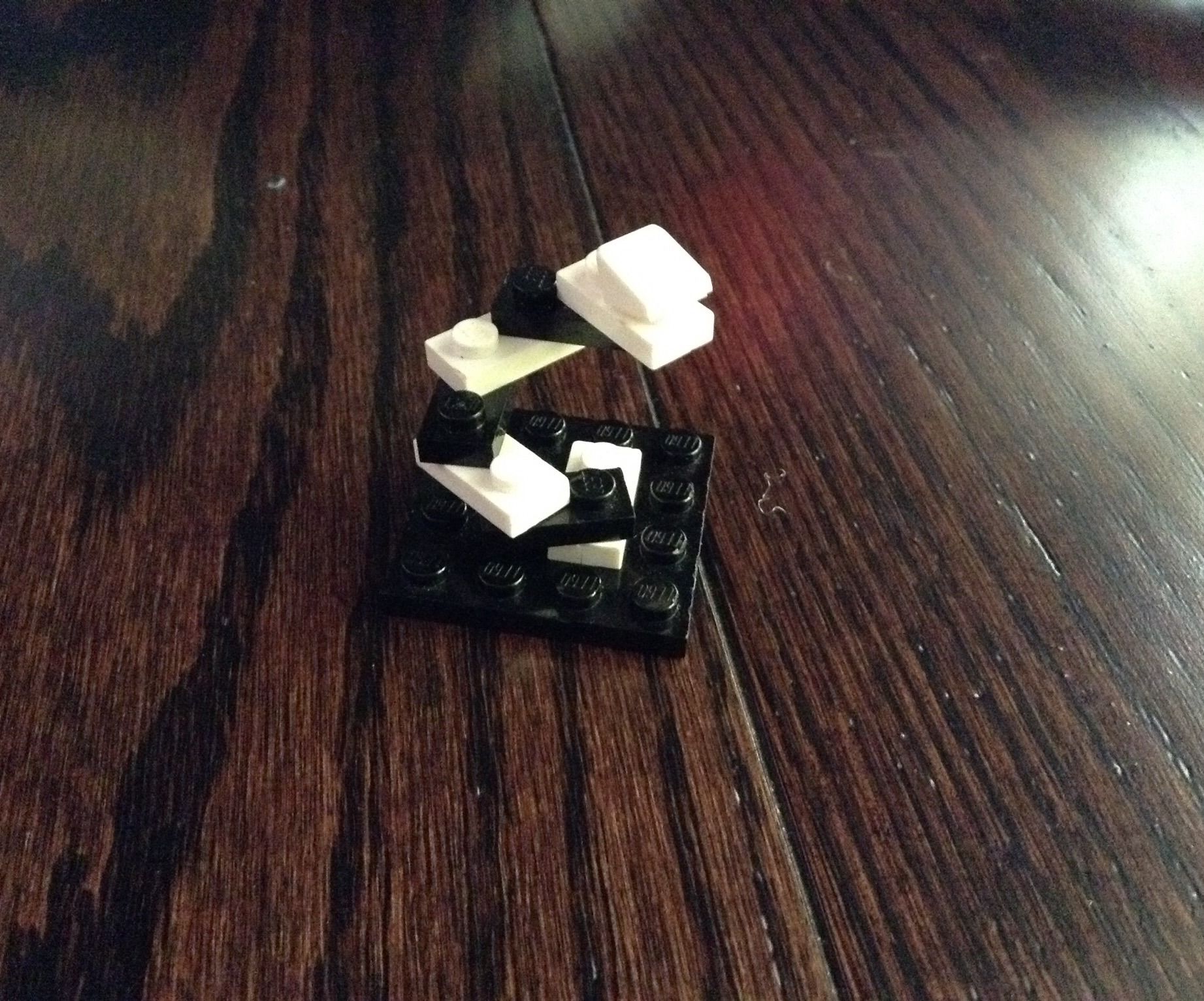 Lego Black and White Striped Snake