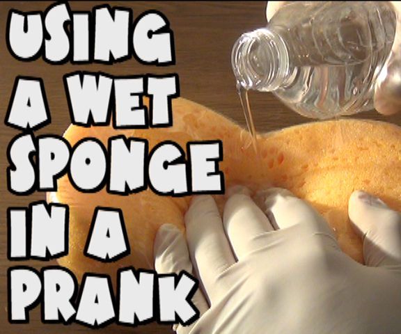 How to Set Up the Sneaky Wet Sponge Prank! 