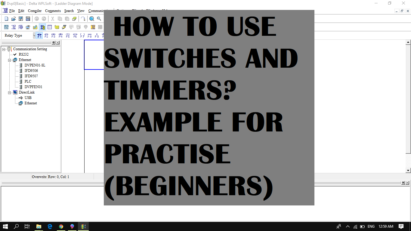 Wpl Program Timer Code How to Use Switches and Timers in WPLSoft? | Examples (Beginners) : 9 ...