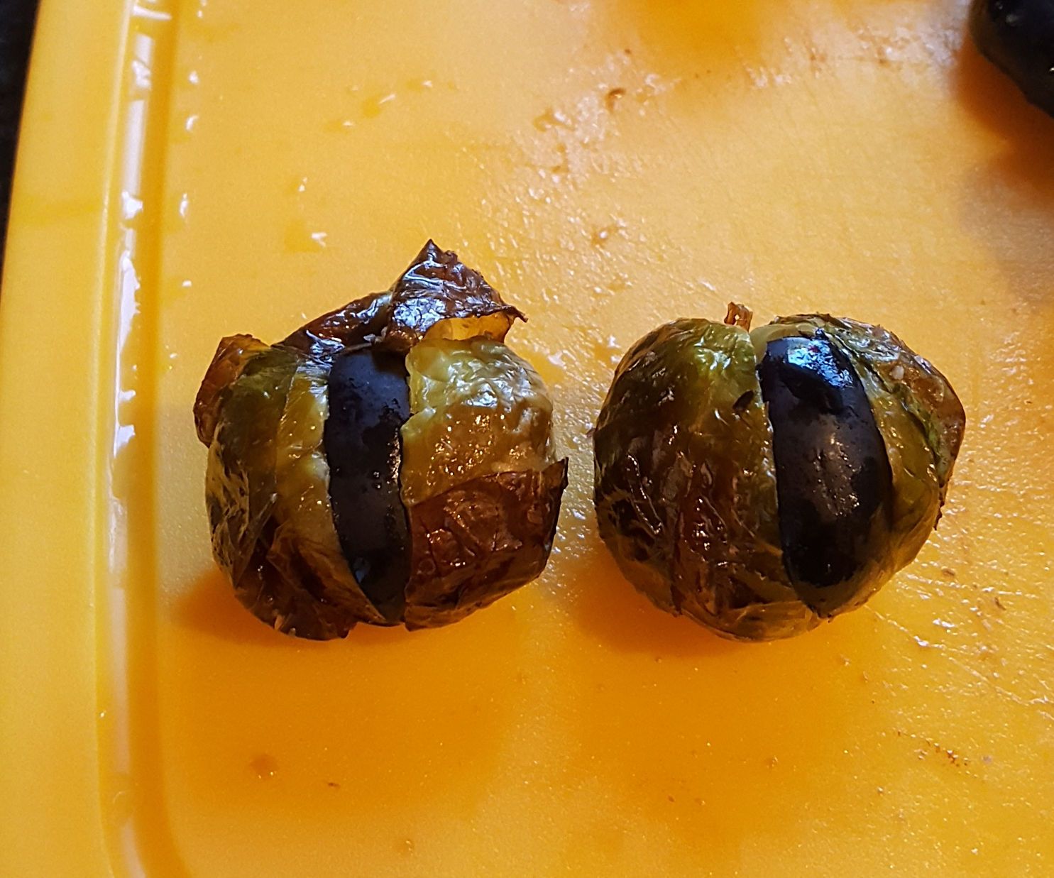 Evil Brussel Sprout Eyes for Halloween