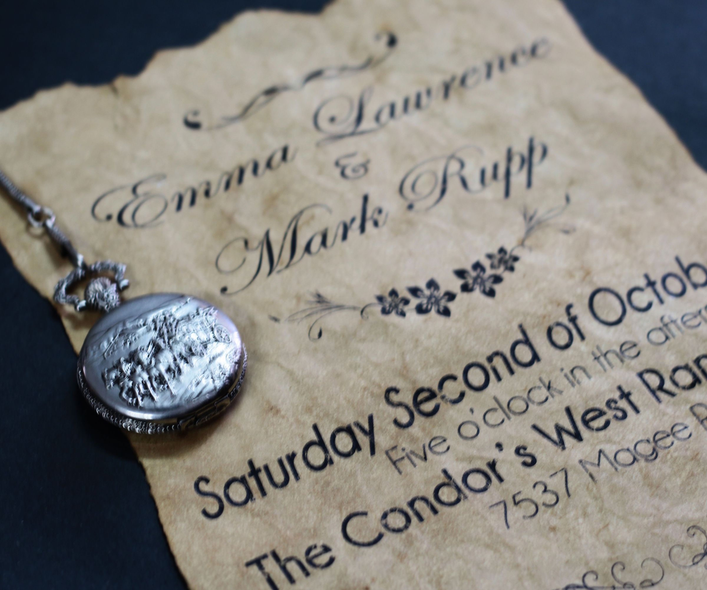 Vintage Old Paper Wedding Invitation - Project Geek #4