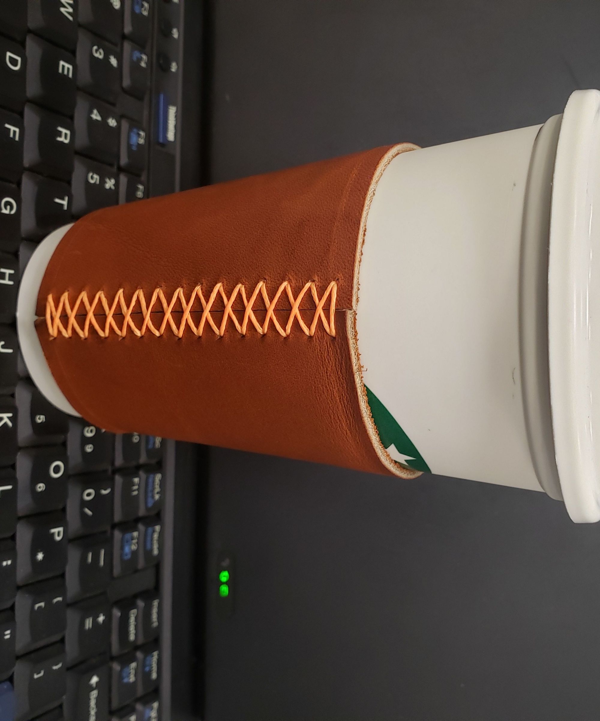Upgraded Leather Coffee Cup Sleeve, With No Special Tools