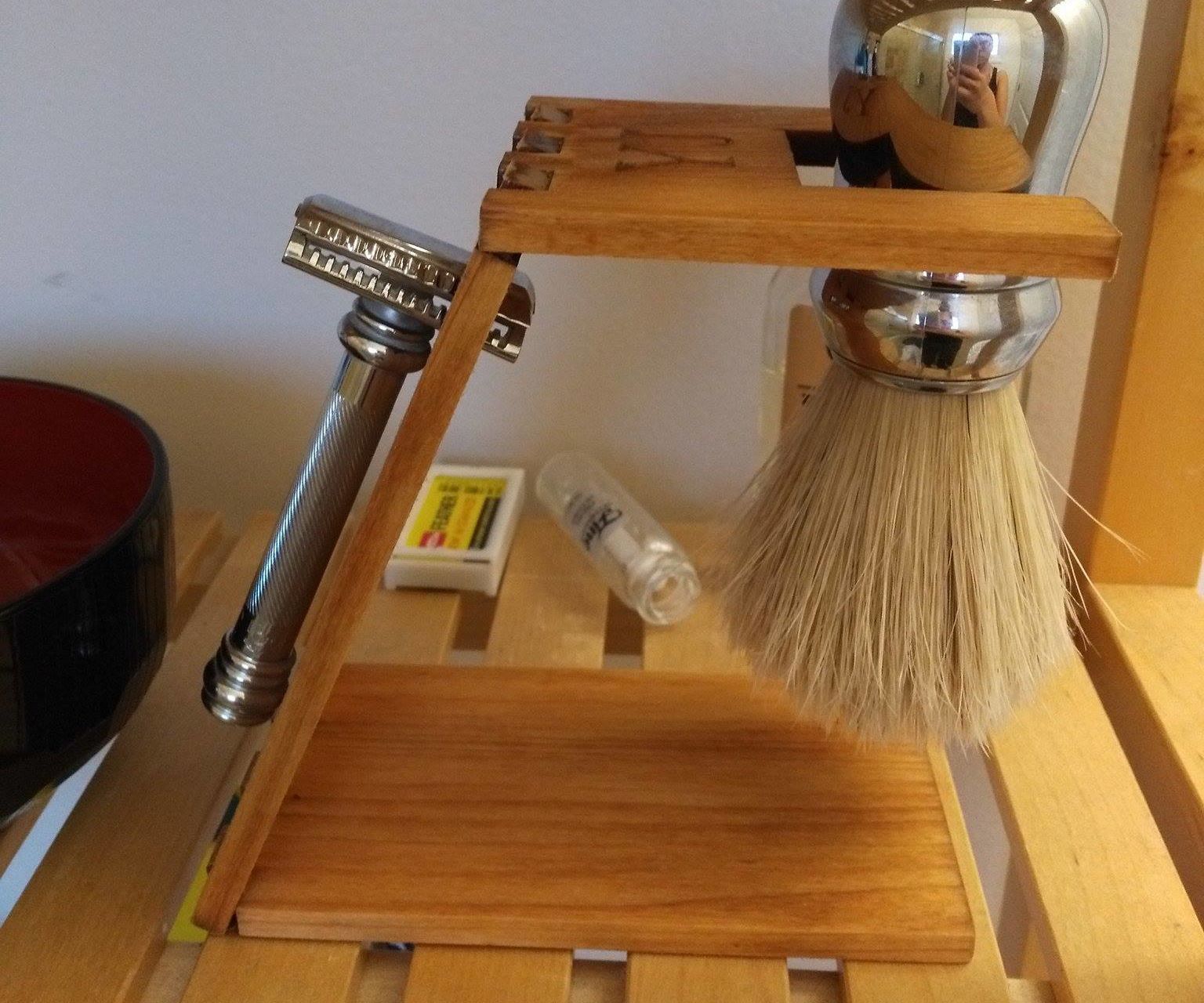 Personalized Laser Cut Shaving Stand