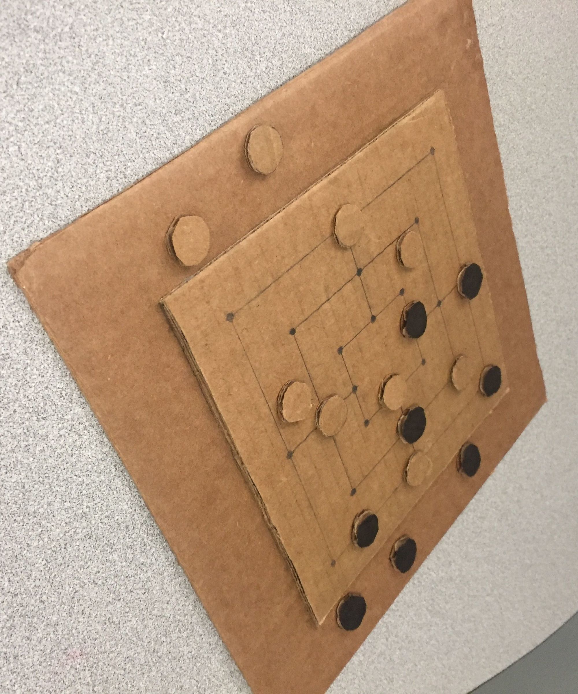 Cardboard:Nine Men's Morris 