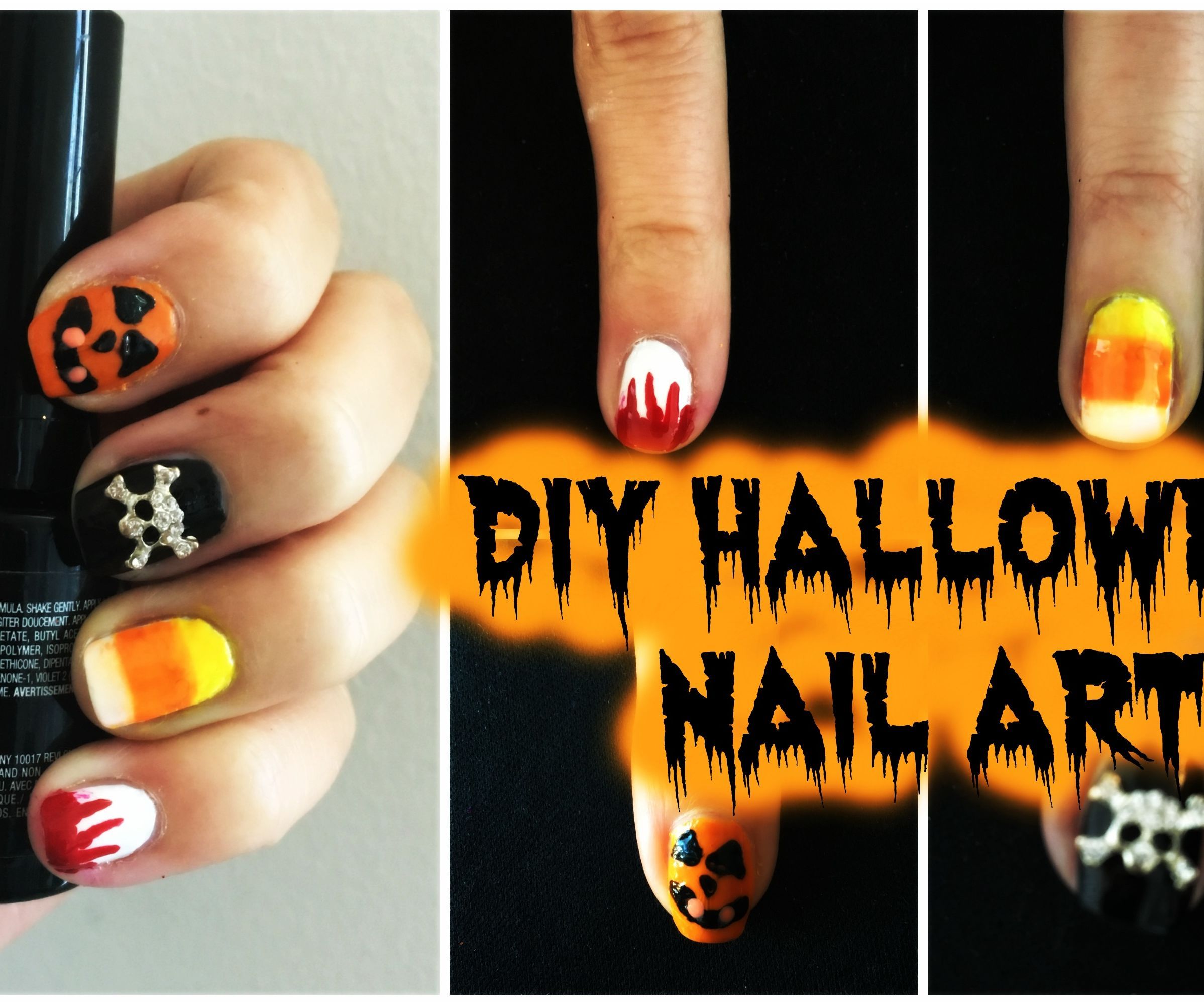 DIY Halloween Nail Art for BEGINNERS!