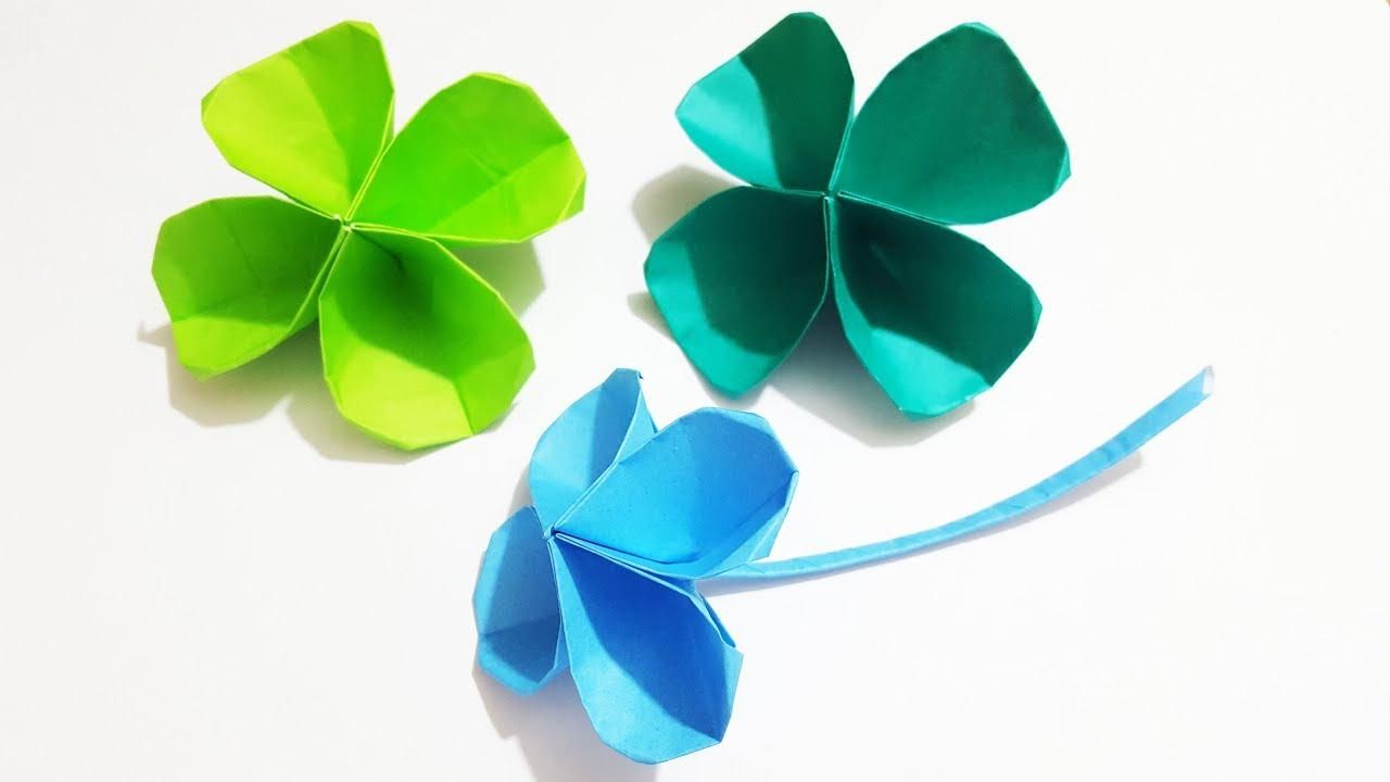 3D Lucky Clover Origami : 5 Steps - Instructables
