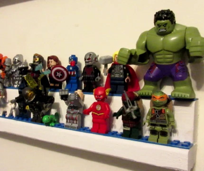 Lego Display Shelves Double Layered