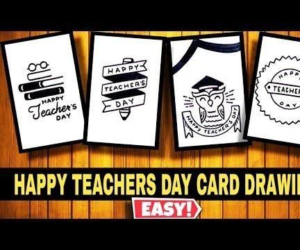 HAPPY TEACHERS DAY CARD DRAWING EASY