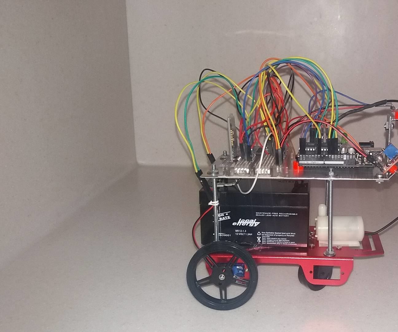 Bluetooth Controlled Arduino Mini-firefighter.