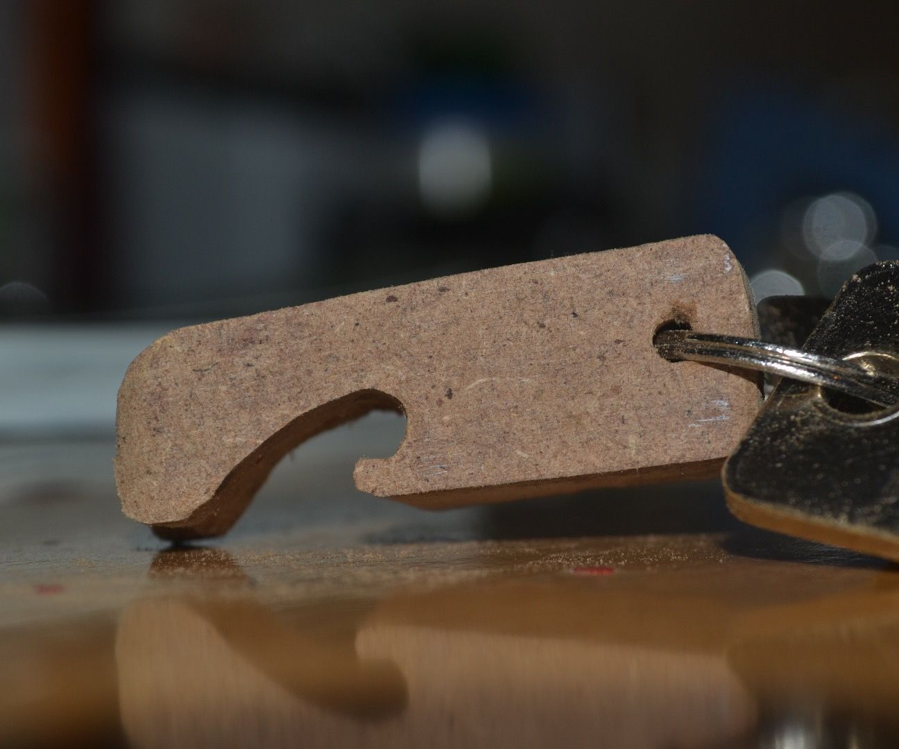 Wooden Keychain Bottle Opener 