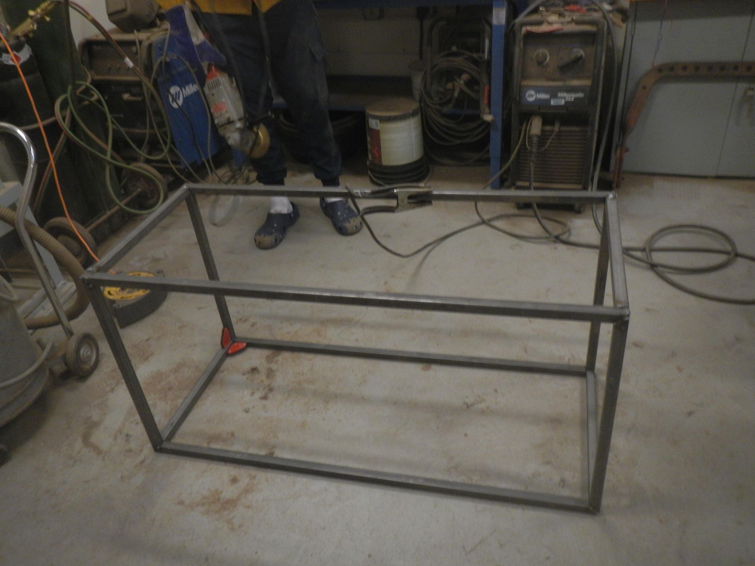 Cool Table With a Unique Steel Design : 14 Steps (with Pictures ...