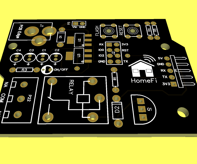 HomeFi - Wifi Printed Circuit Board