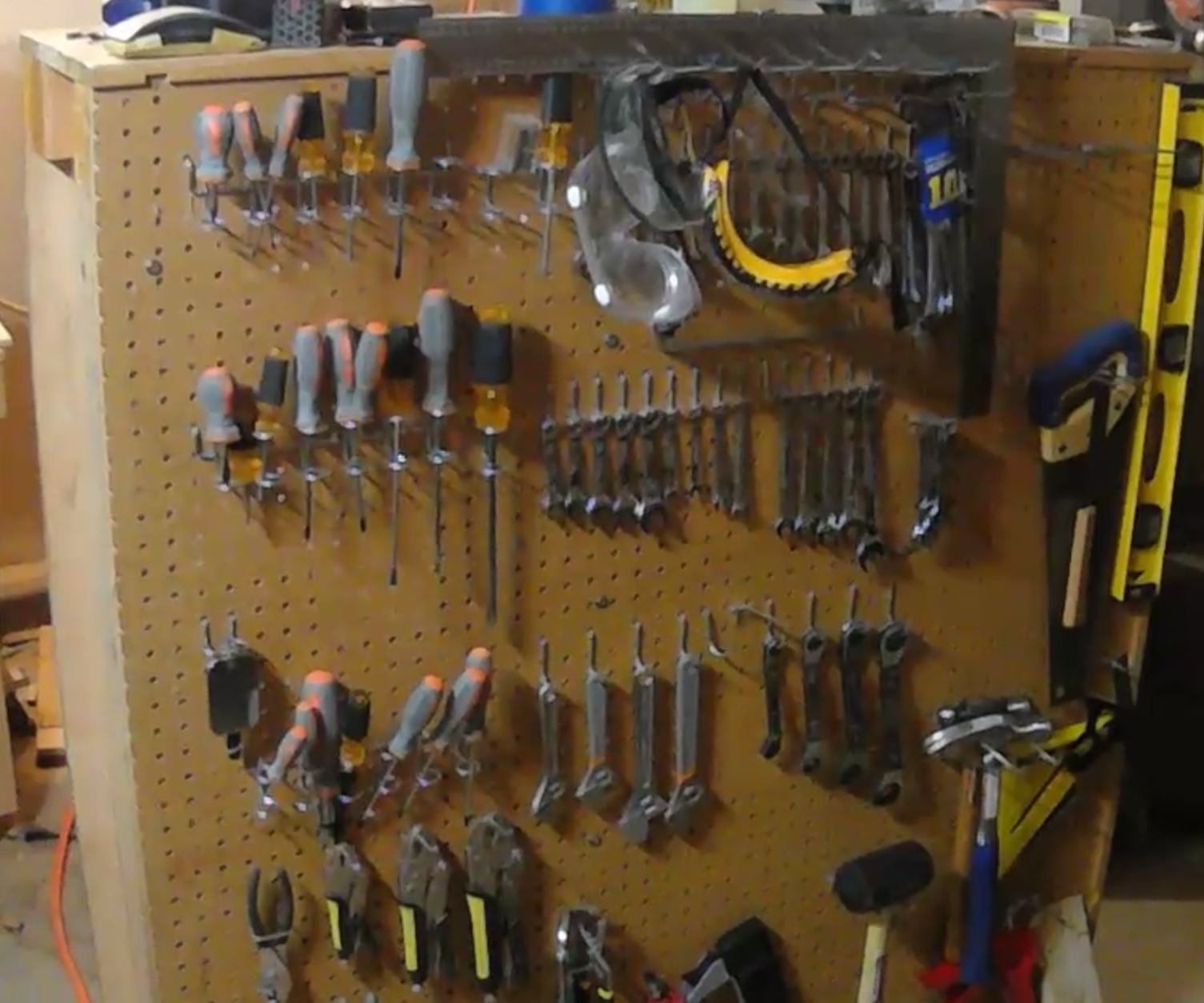 Mobile Tool Rack From Flat Pack Shelves