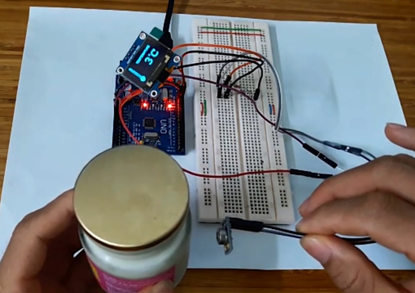 Arduino Based Non Contact Infrared Thermometer | IR Based Thermometer ...
