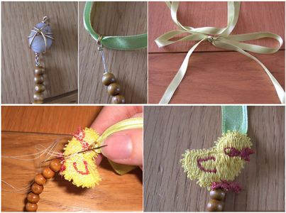 How to Bead Jewelry Tutorial-Chicken and the Egg Easter Necklace