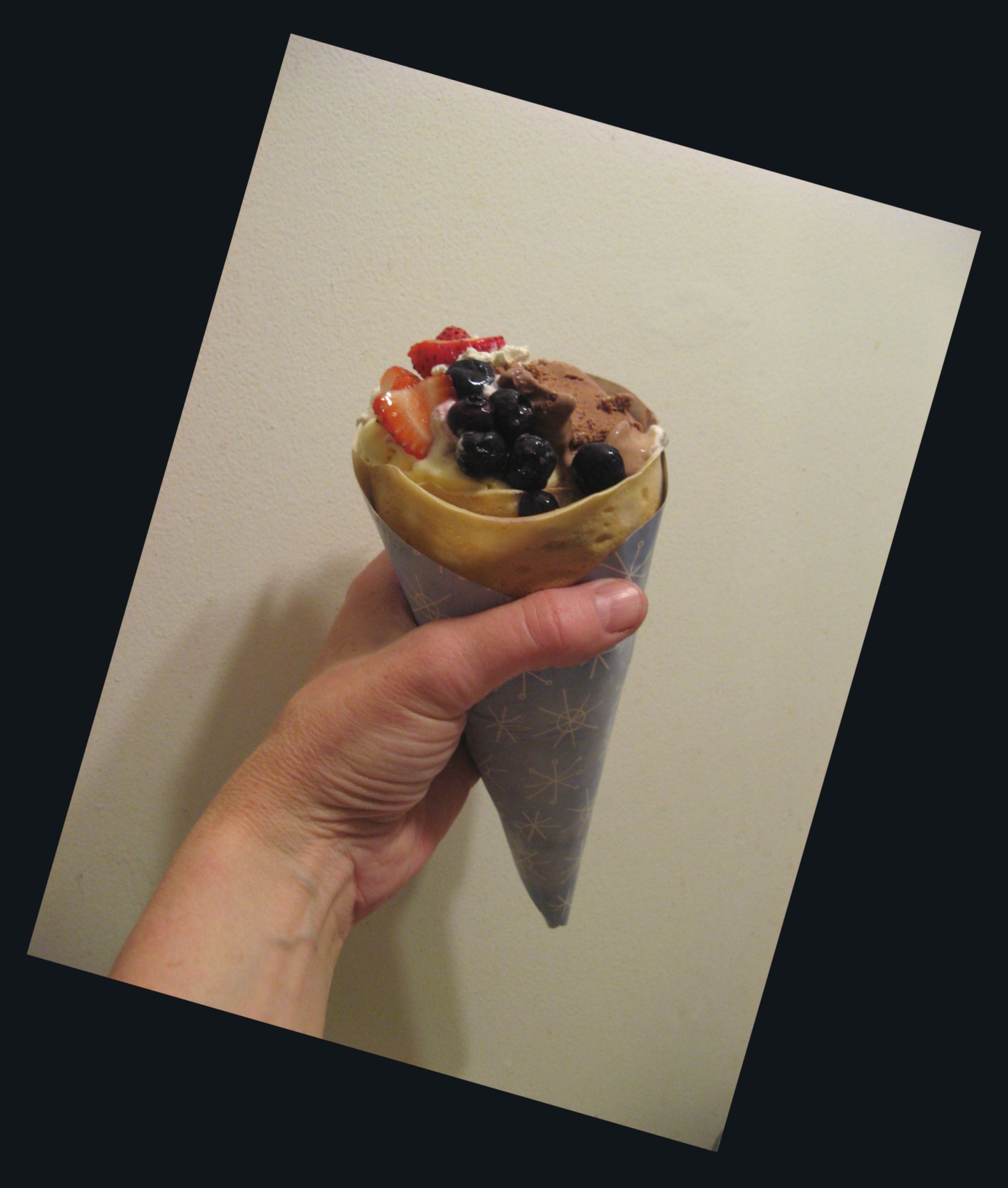 Green Tea Crepe Cones