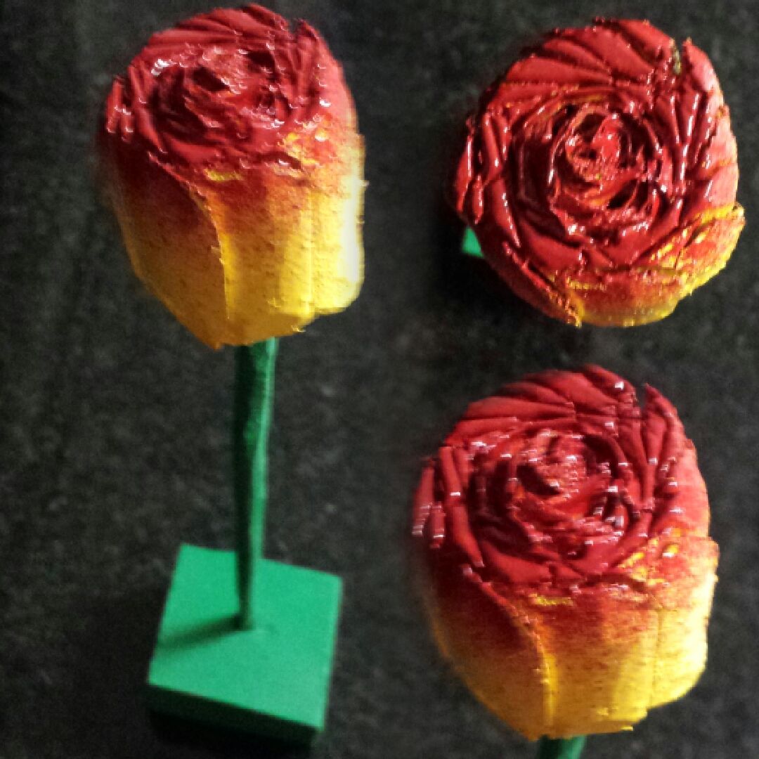 DIY Wooden Rose Gift