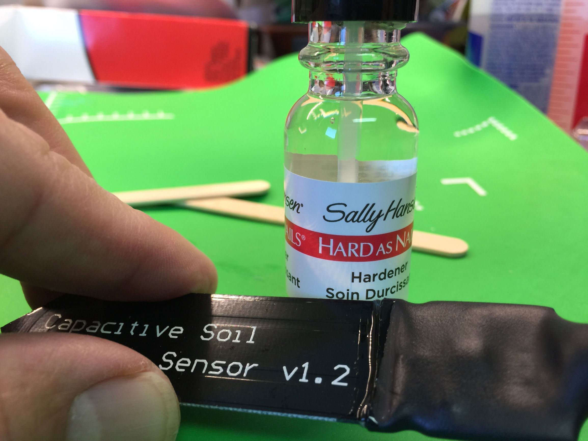 Apply a Thin Layer of Nail Polish at the Sensor / Tubing Seam