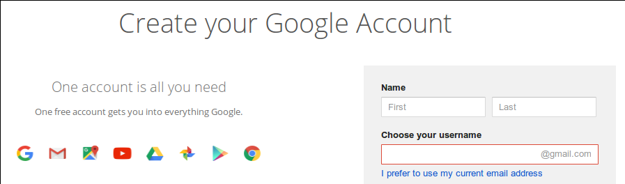 Google Account Needed