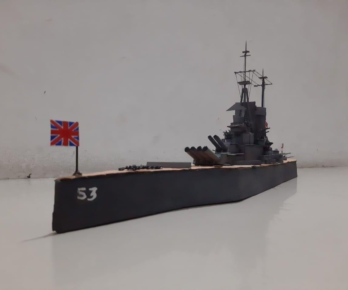Cardboard Model Battleship:HMS Prince of Wales