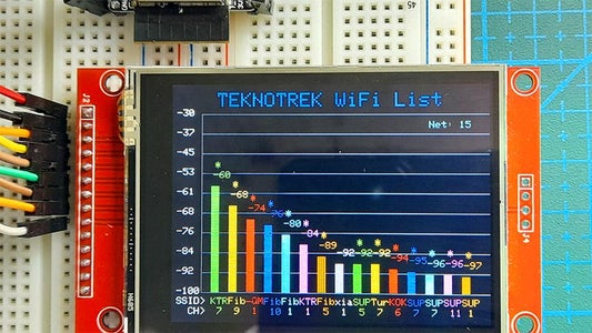 Wi-Fi Signal Scanner With ESP32! (Live Network Scan) : 6 Steps ...