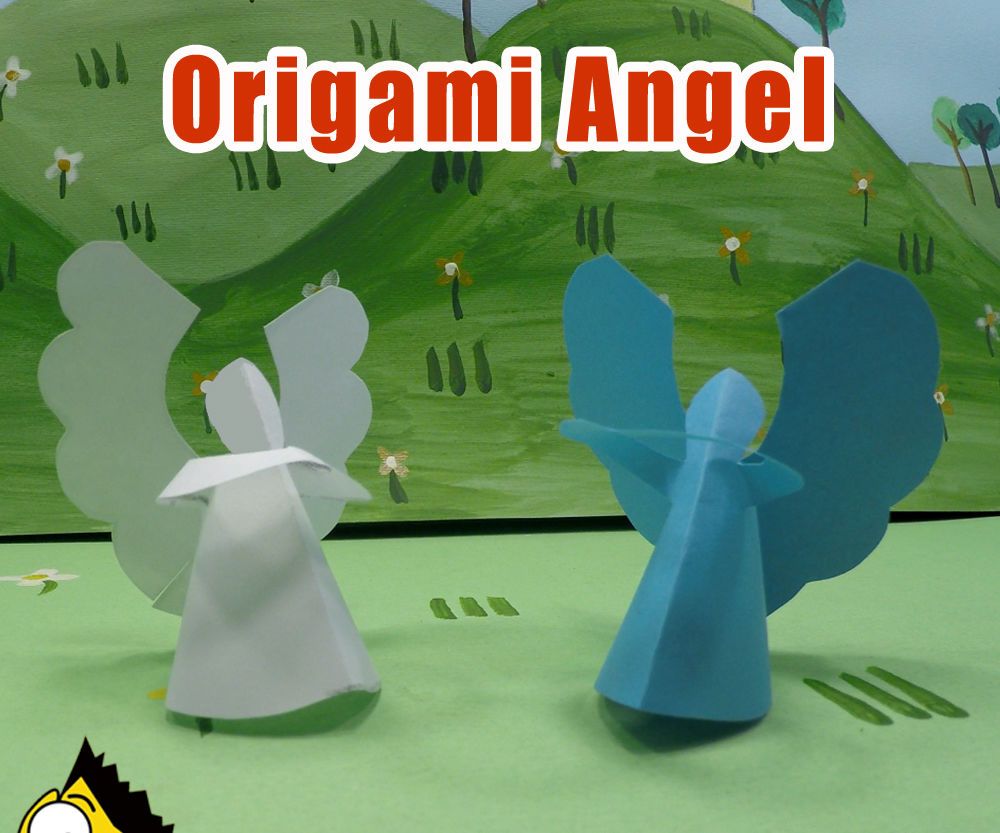How to Make an Angel Out of Paper - Origami BEST #origami