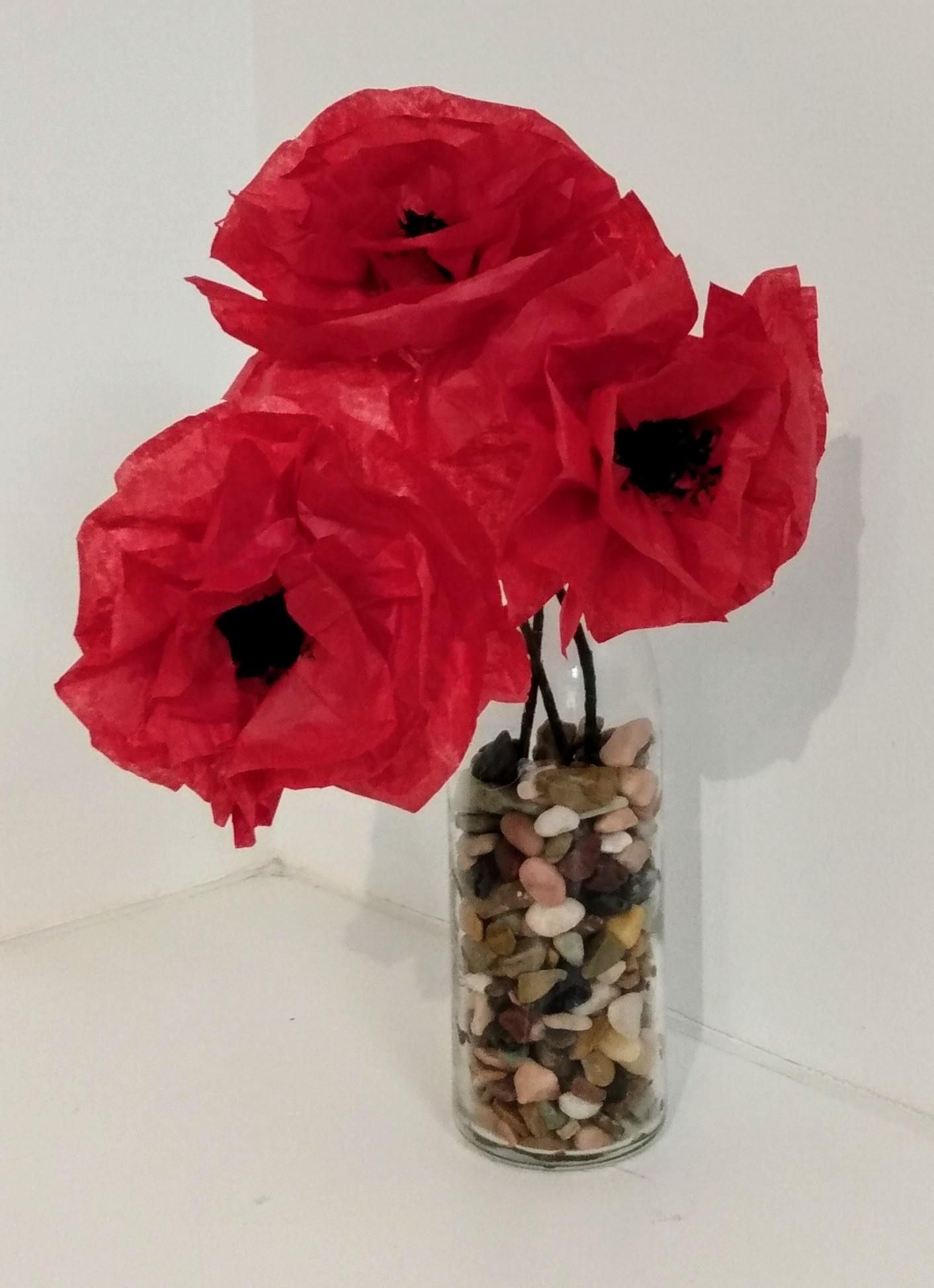 Tissue Paper Poppies 7 Steps (with Pictures) Instructables