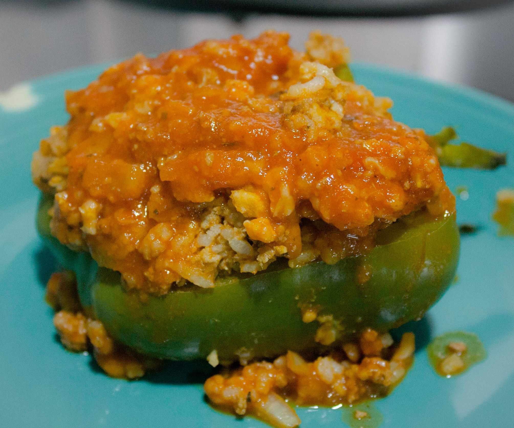 Stuffed Bell Peppers in a Slow Cooker