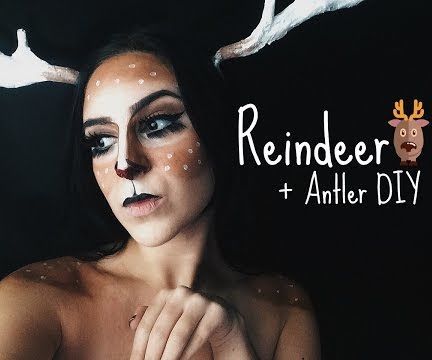 Reindeer + DIY Antlers 